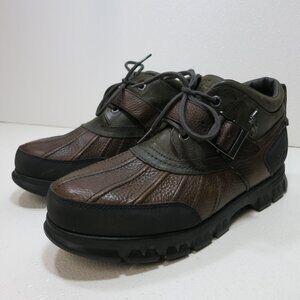 Polo Ralph Lauren Dover III Oil Tanned Leather Duck Boots Shoes Footwear Sz 9.5